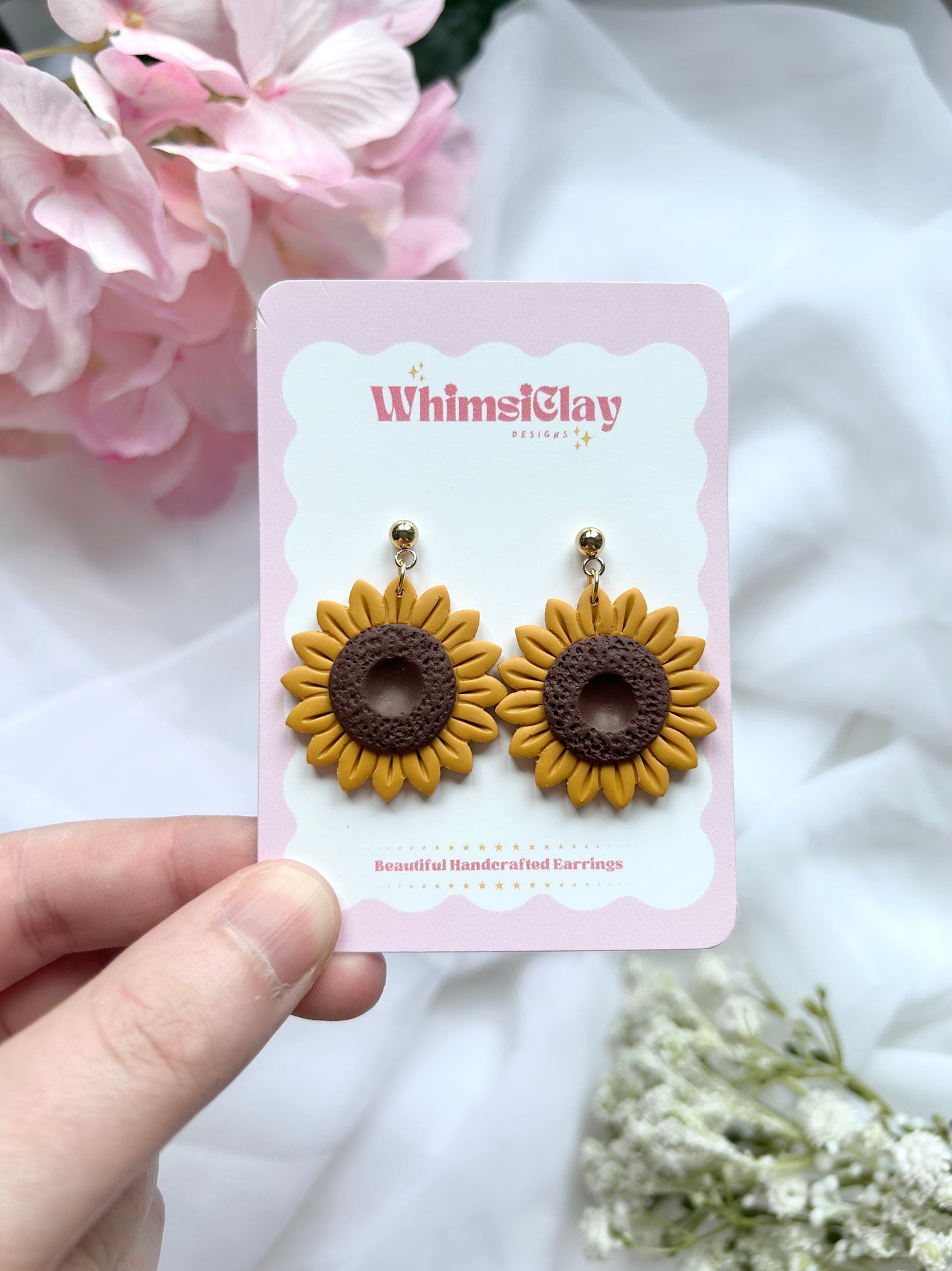 Sunflower Drop Earrings