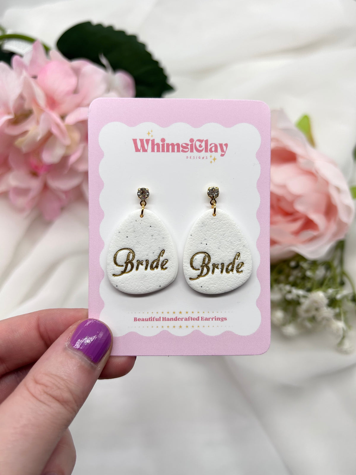 Bride | Polymer Clay Earrings