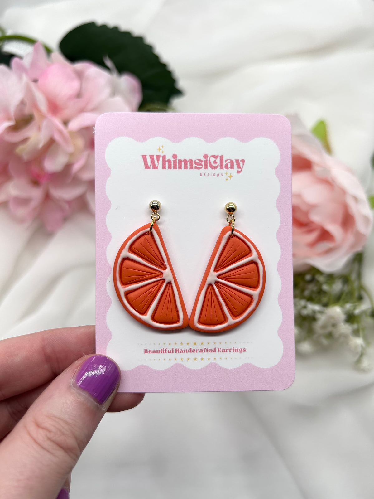 Orange Slice | Polymer Clay Earrings