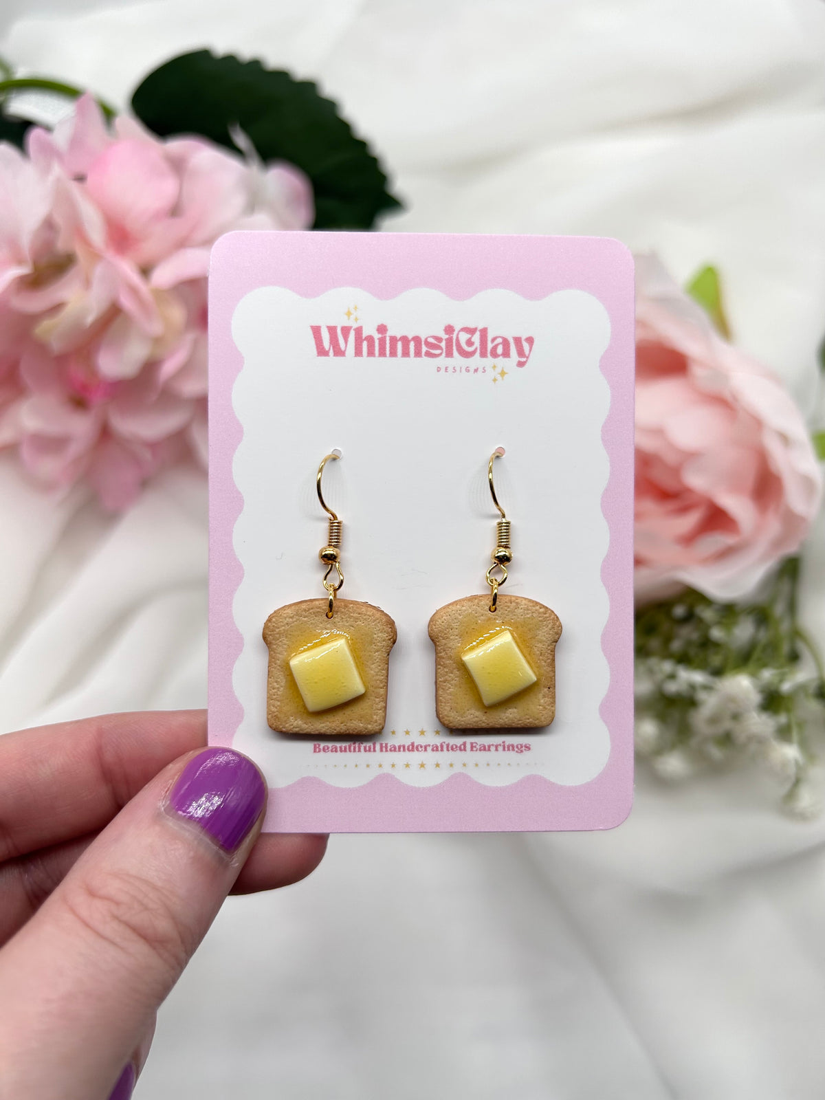Butter on Toast | Polymer Clay Earrings