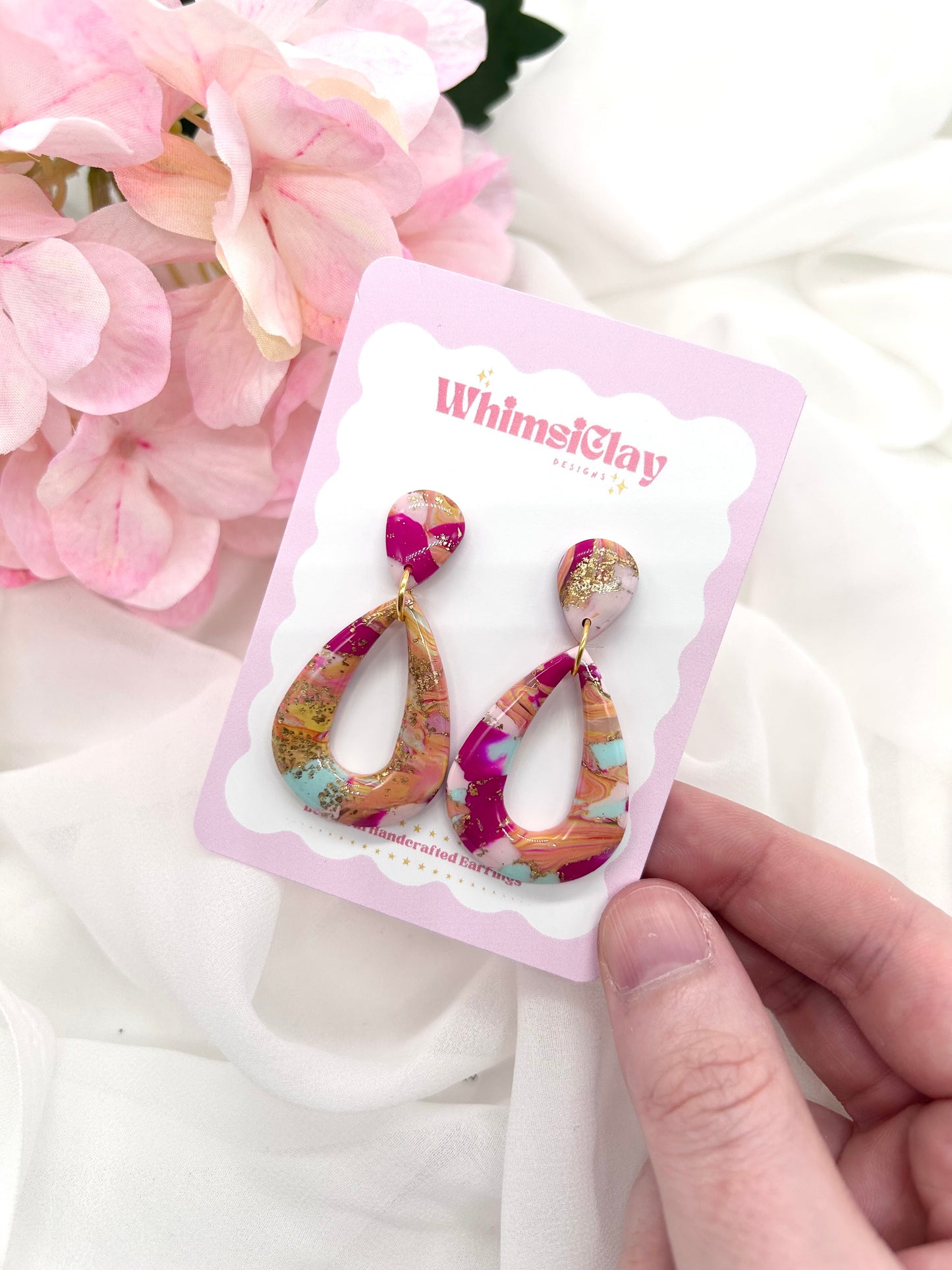 Groovy Marble Elegant Earrings