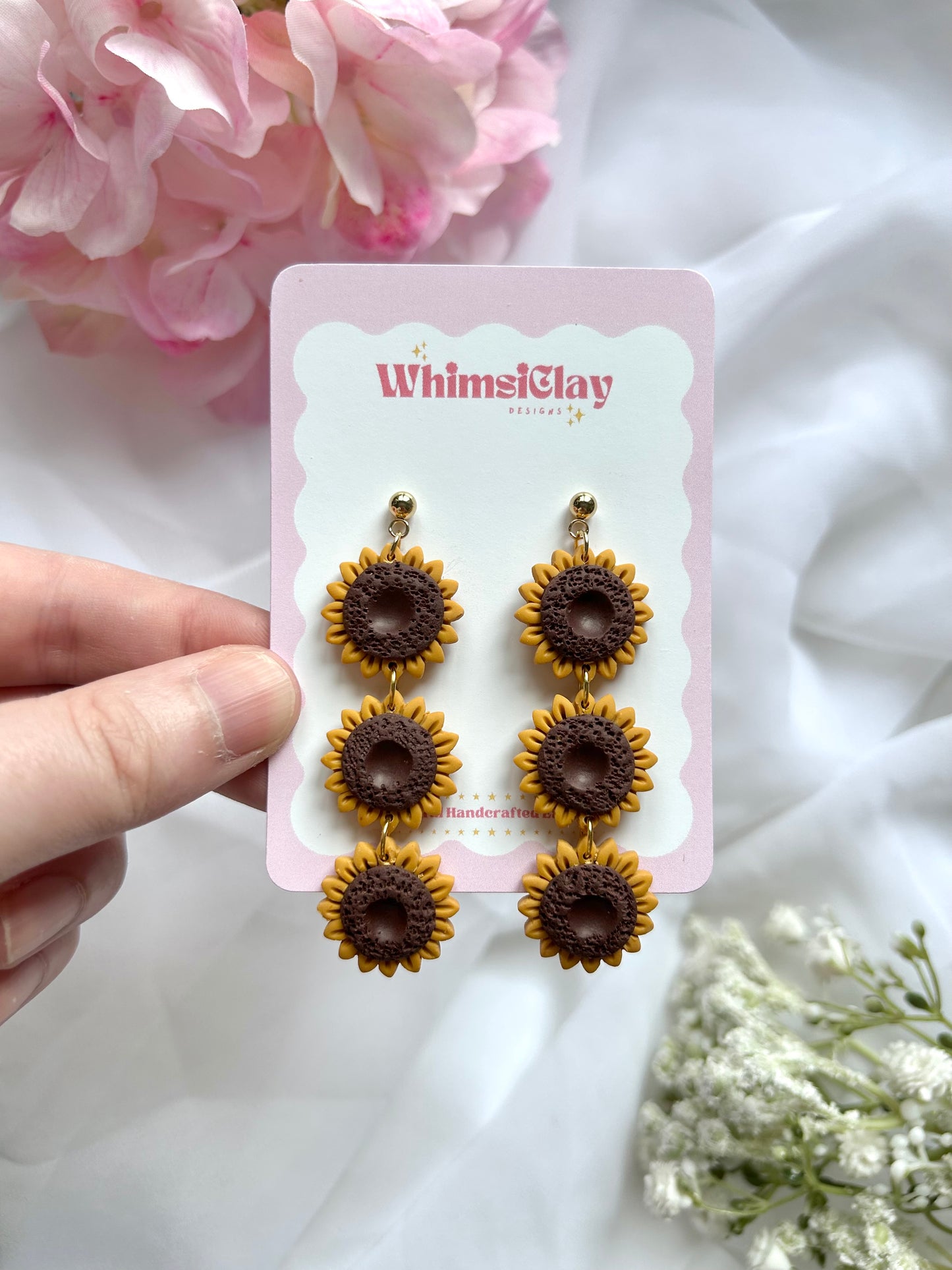 Sunflower Trio Earrings