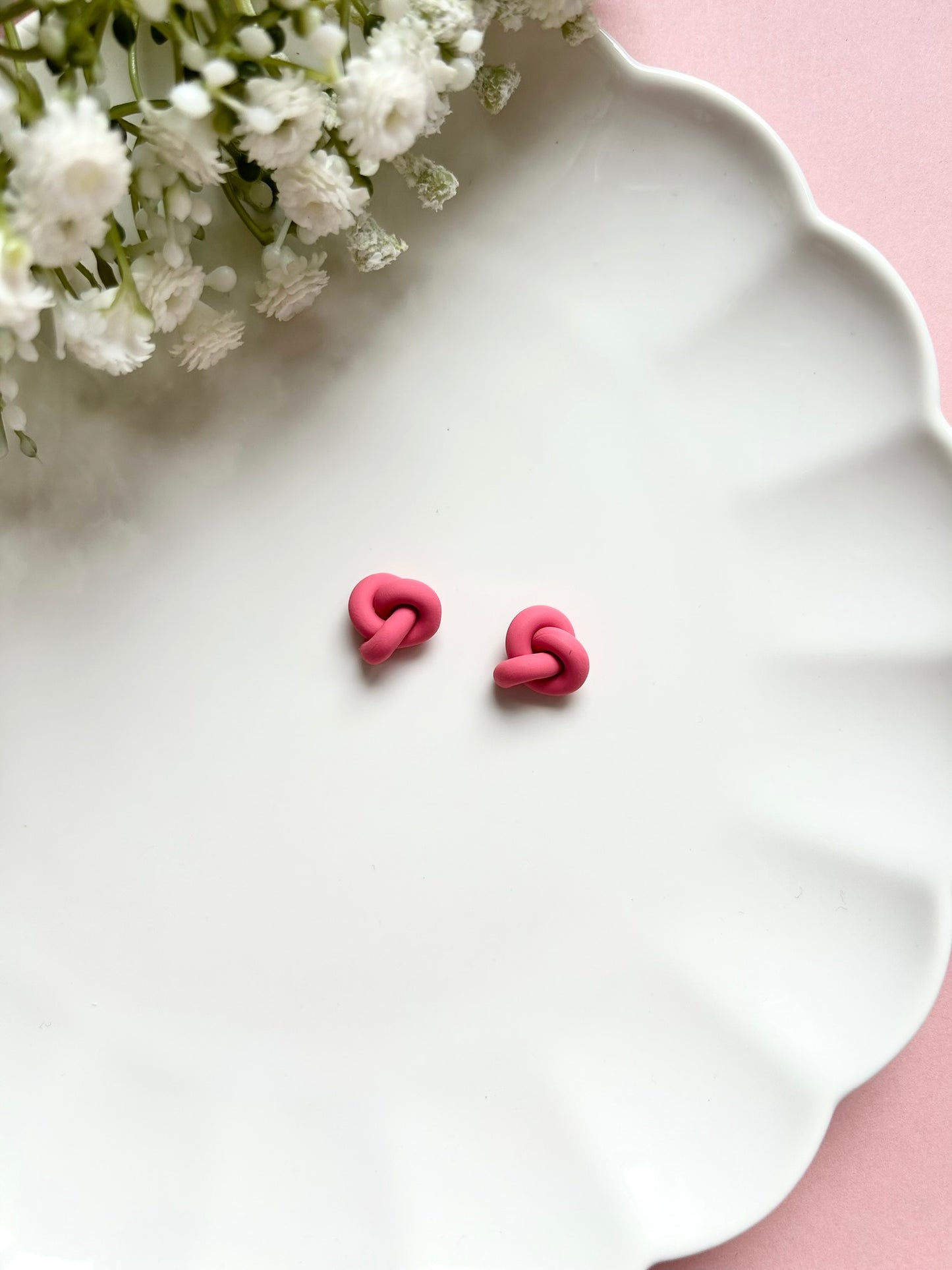 Knot Studs | Polymer Clay Earrings