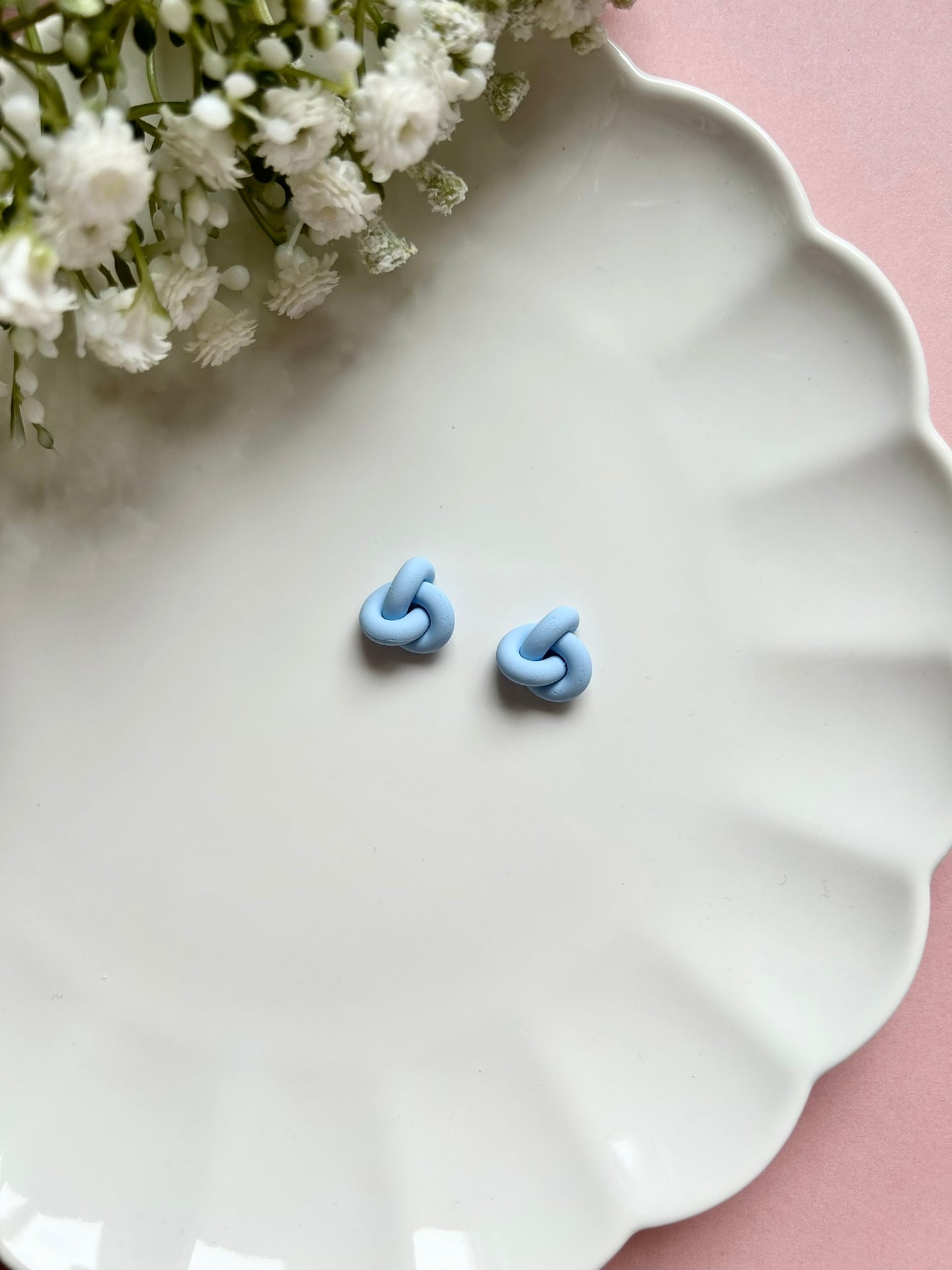 Knot Studs | Polymer Clay Earrings