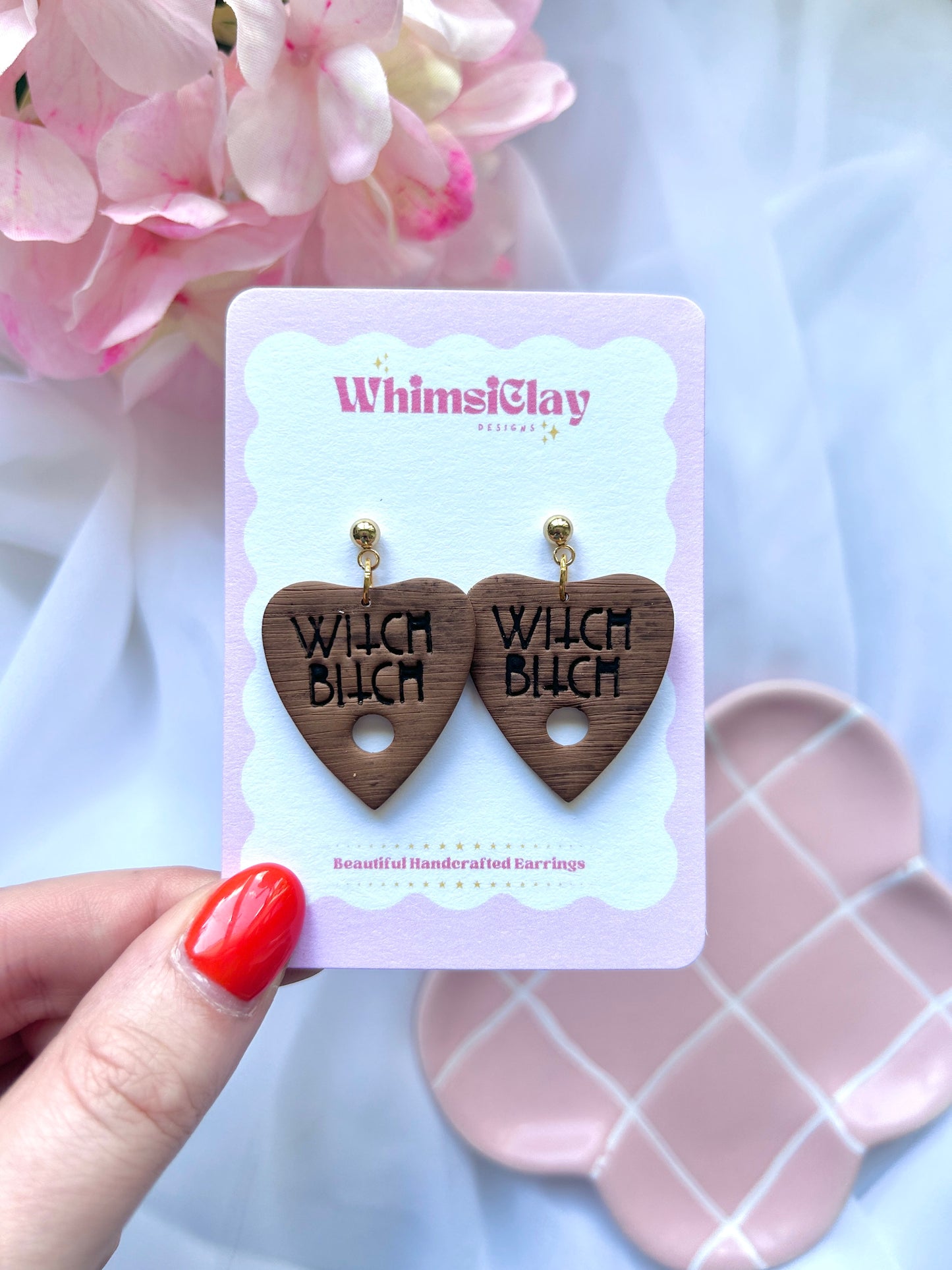 Ouiji Planchette Earrings