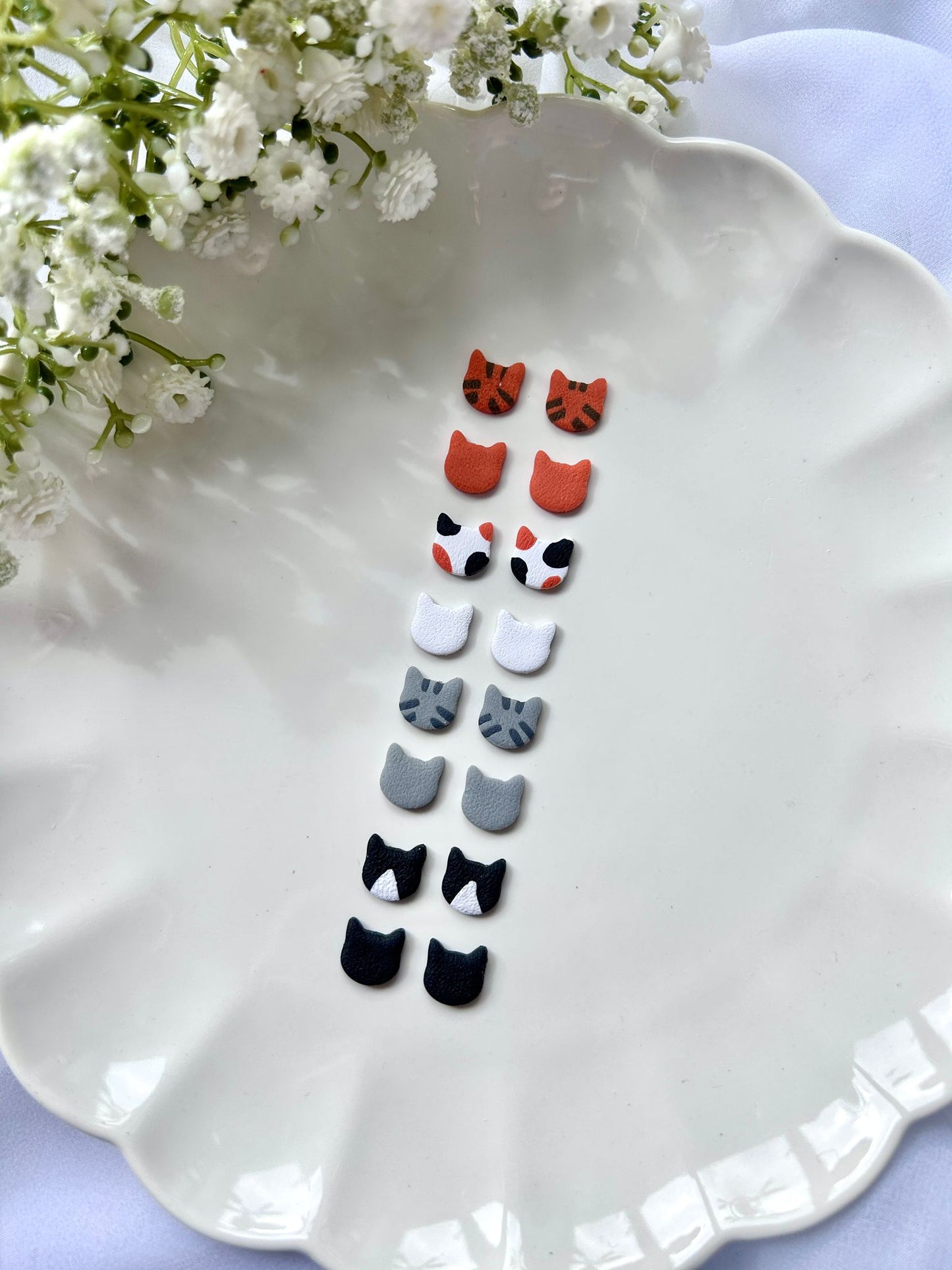 Cat Stud Earrings
