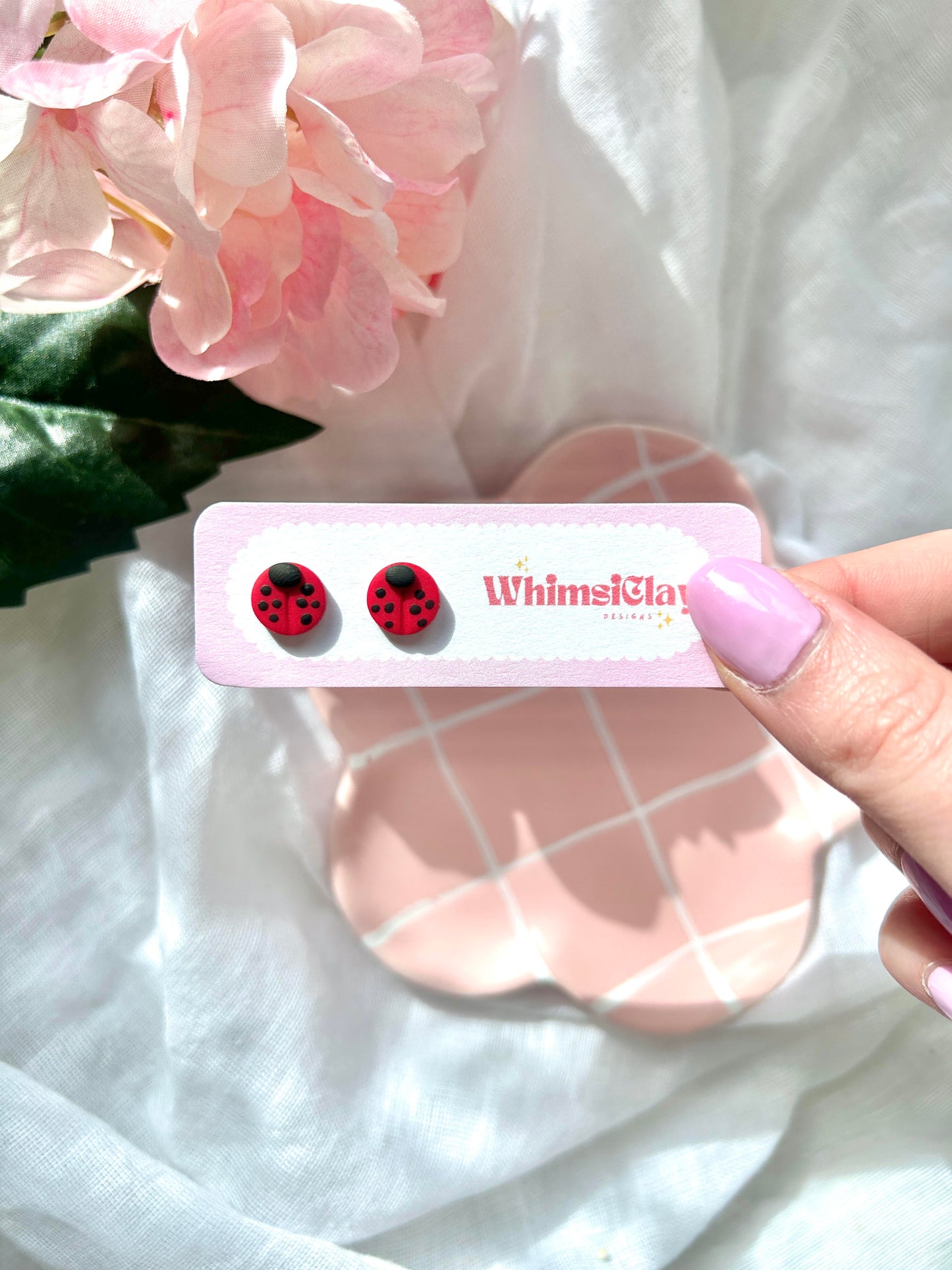 Ladybug | Polymer Clay Earrings