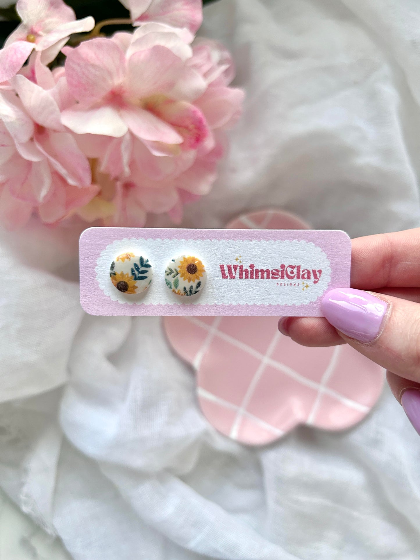 Floral Studs | Polymer Clay Earrings