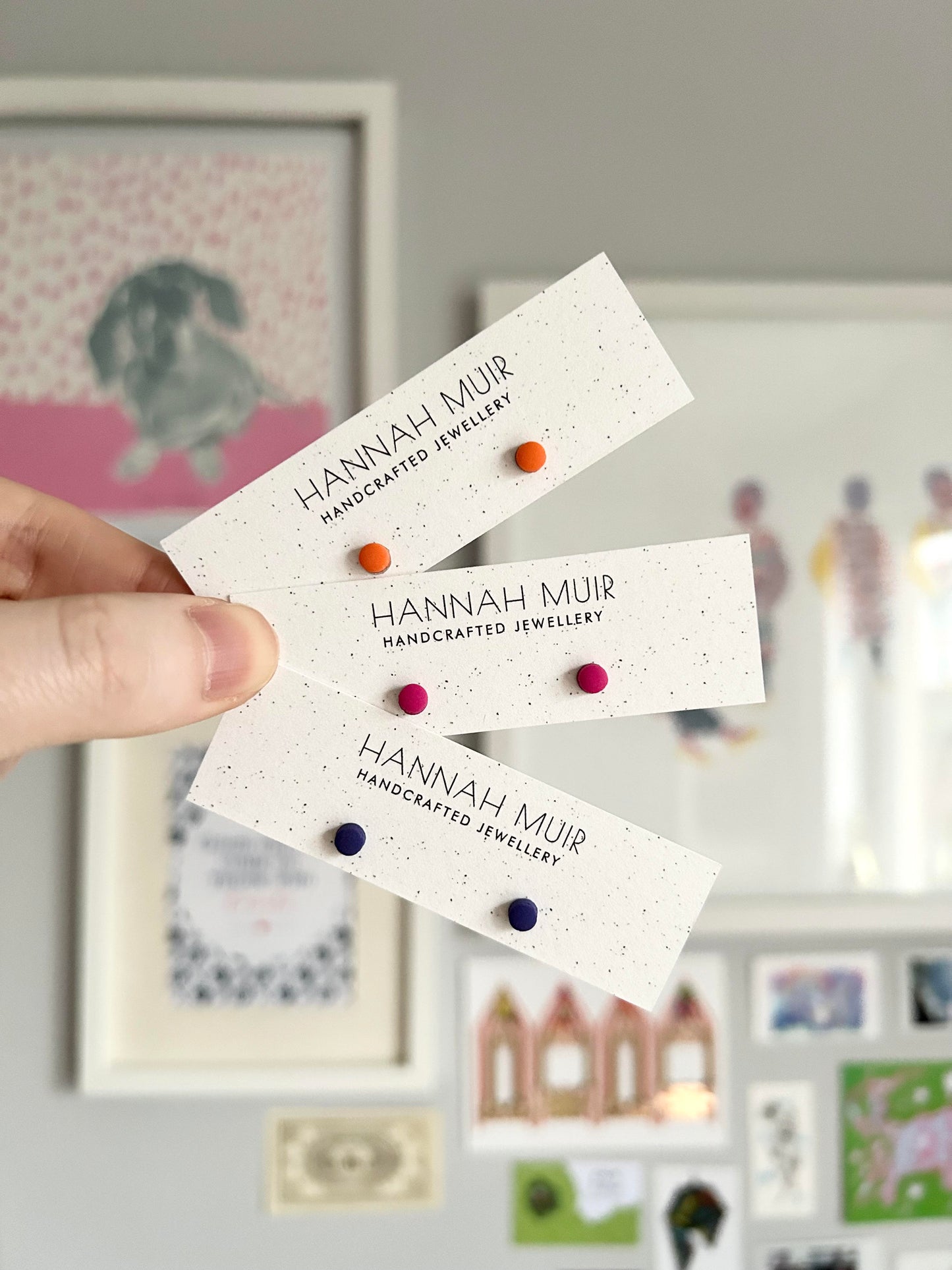 Colourful Stud Earrings LUCKY DIP | Polymer Clay Earrings