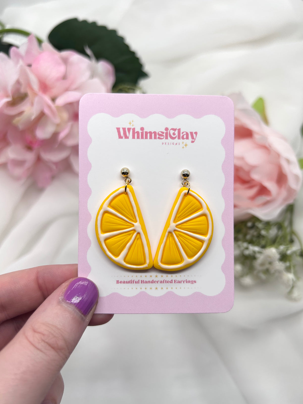 Lemon Slice | Polymer Clay Earrings