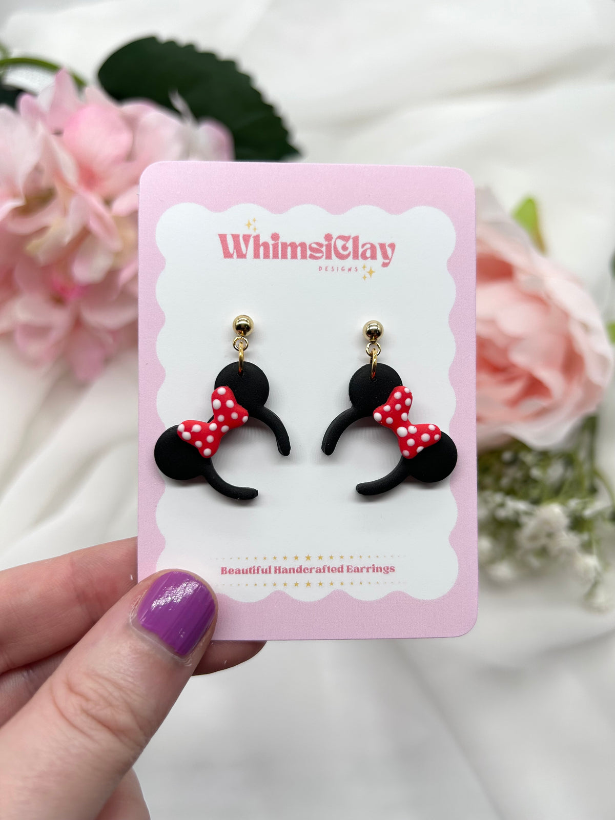 Mouse Ears | Polymer Clay Earrings