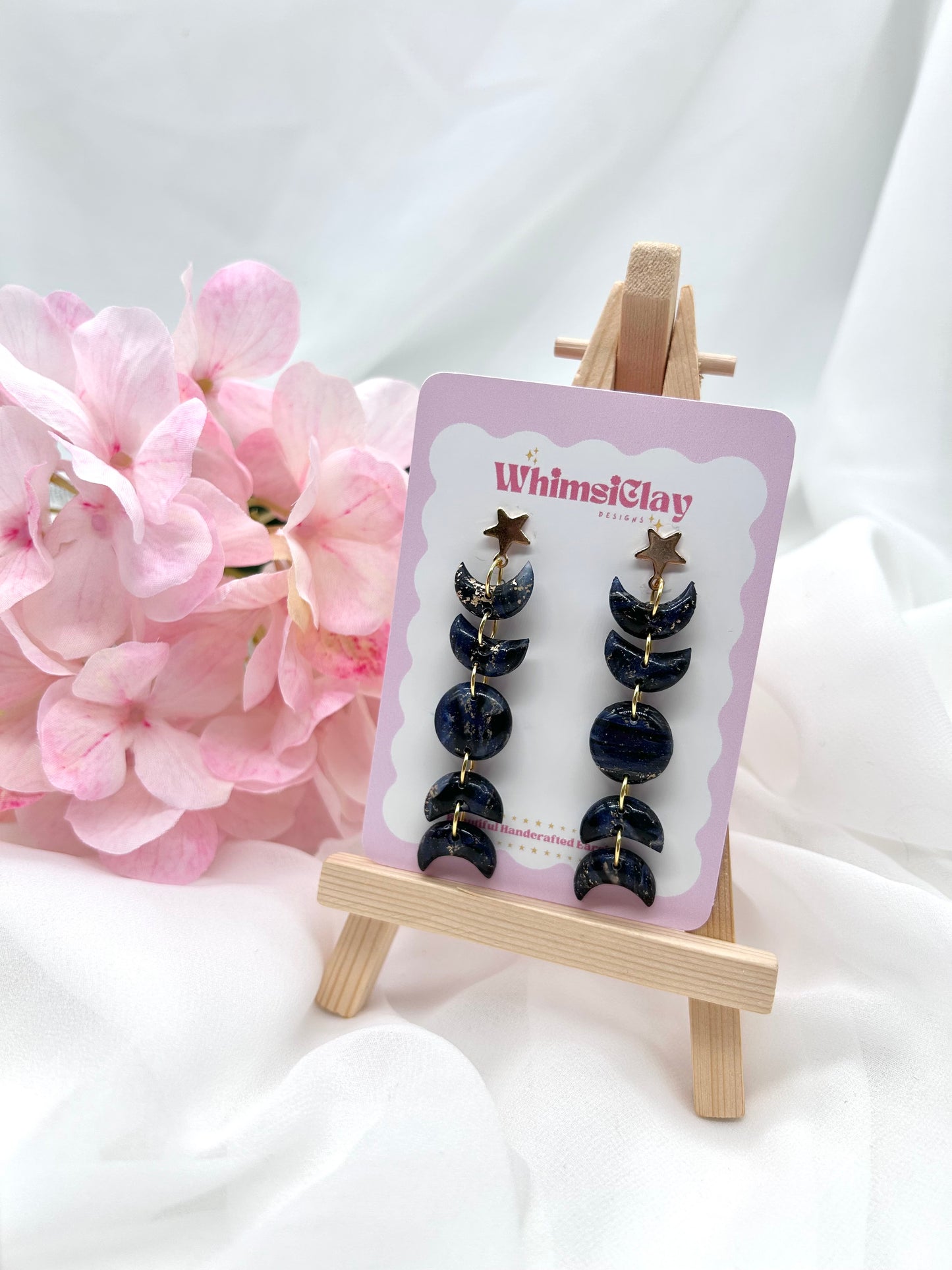 Galaxy Moon Phase Earrings