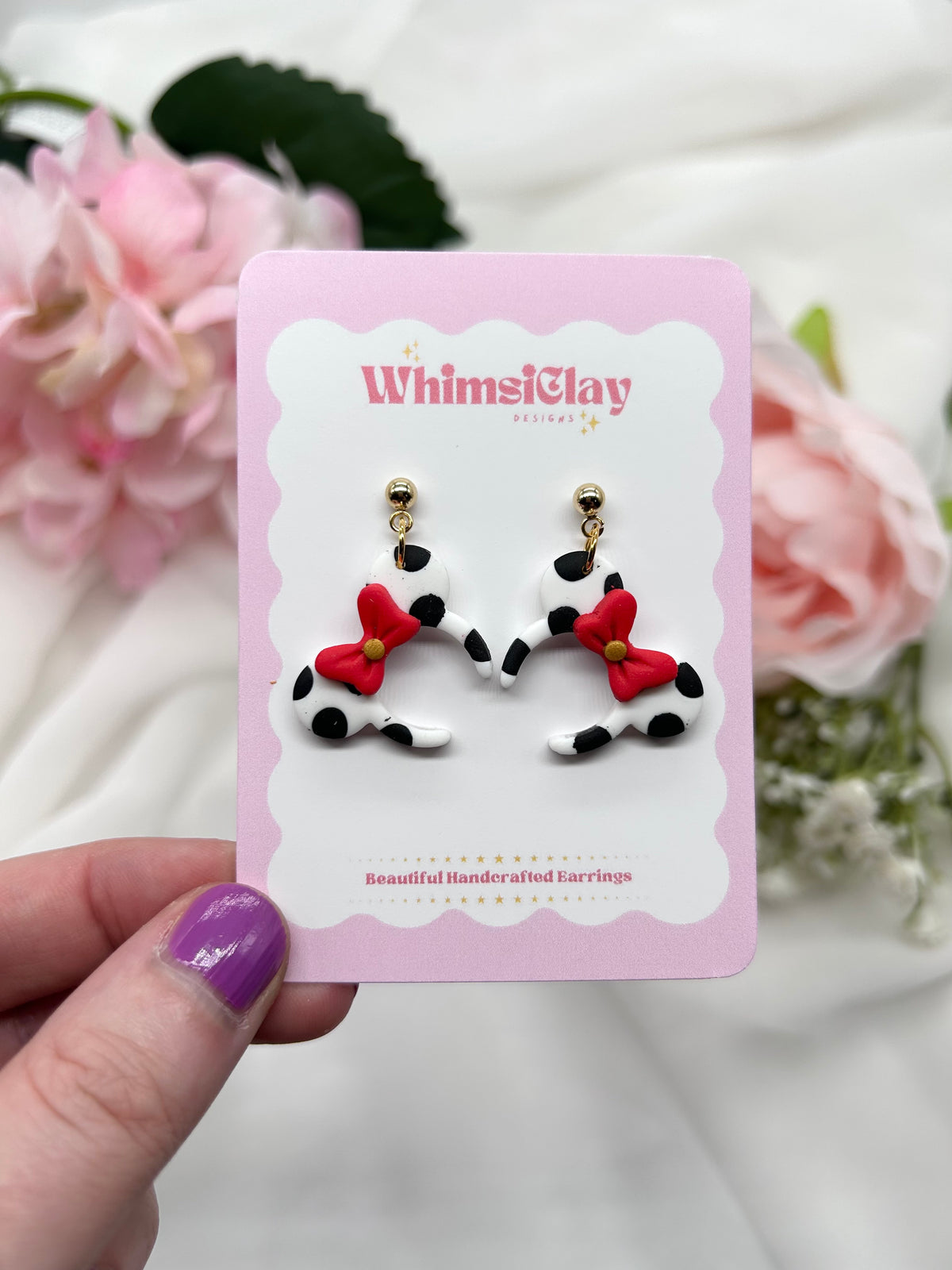 Mouse Ears | Polymer Clay Earrings