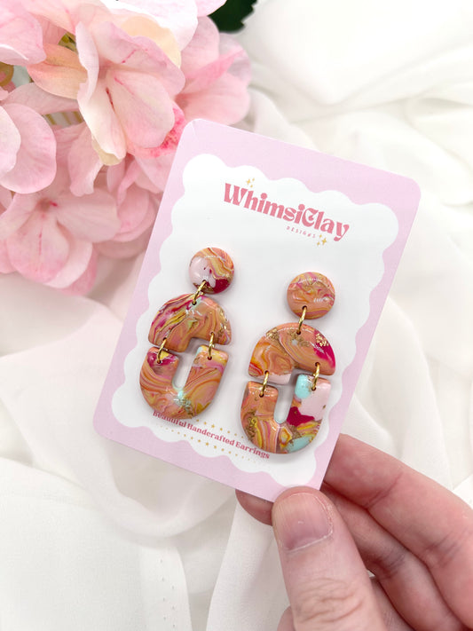 Groovy Marble Abstract Earrings