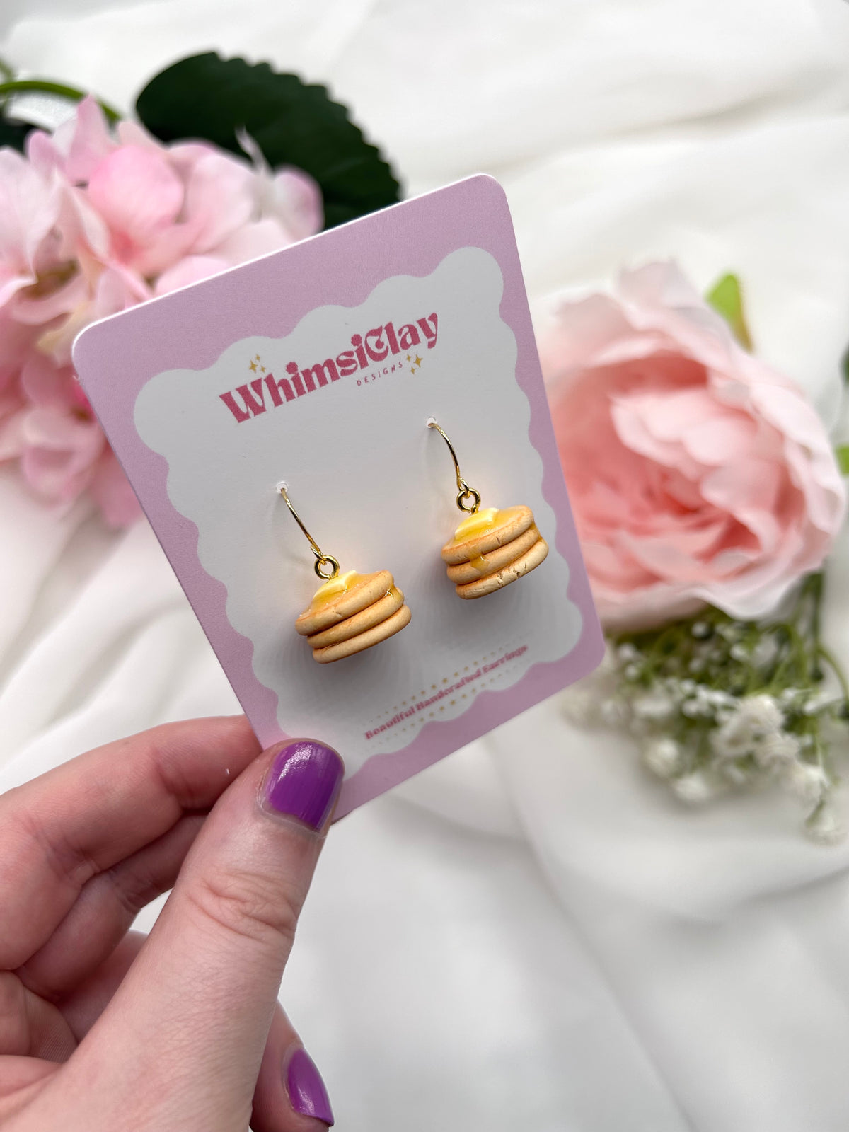 Butter Pancakes | Polymer Clay Earrings
