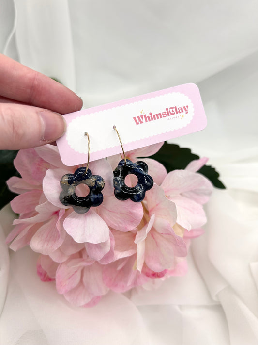 Galaxy Flower Hoops