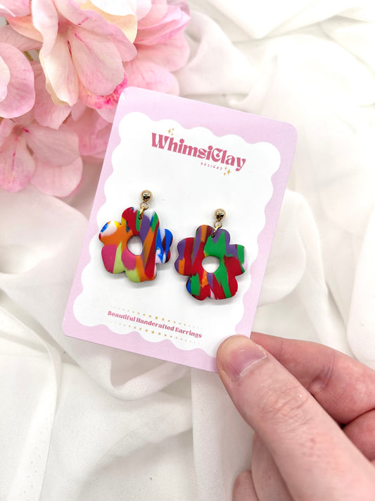 Artistic Flower Earrings