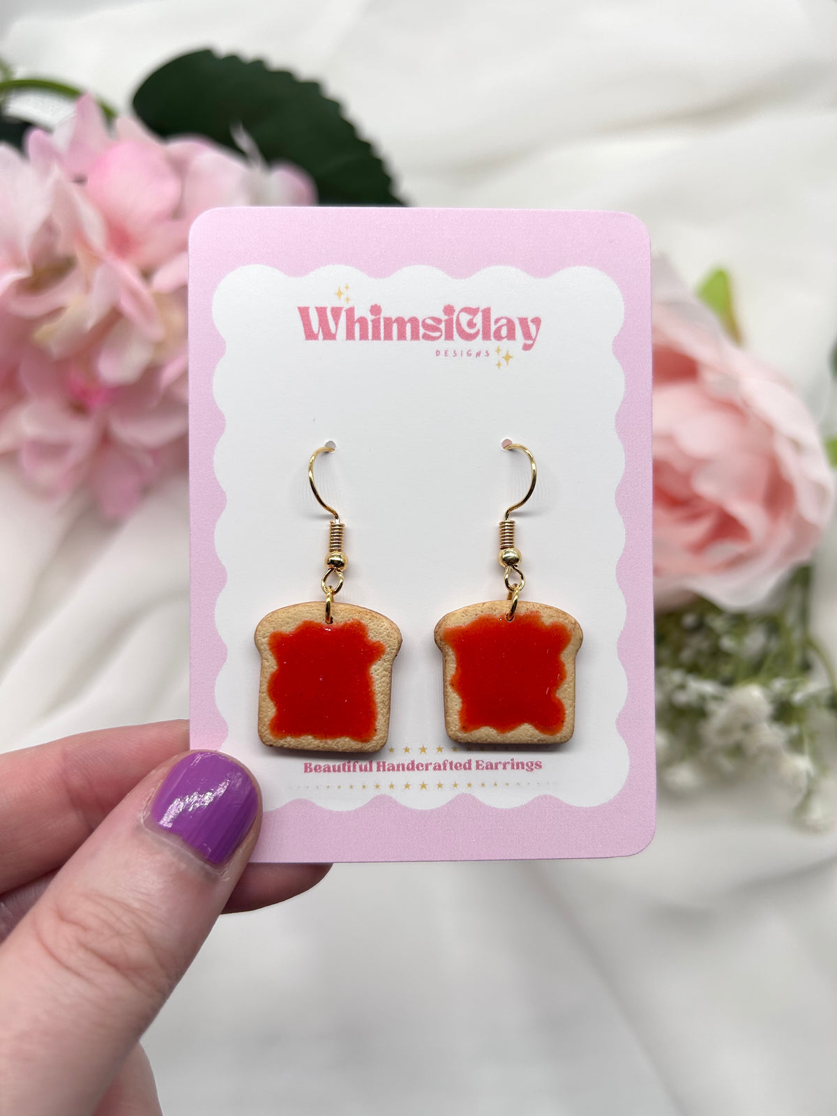 Jam on Toast | Polymer Clay Earrings