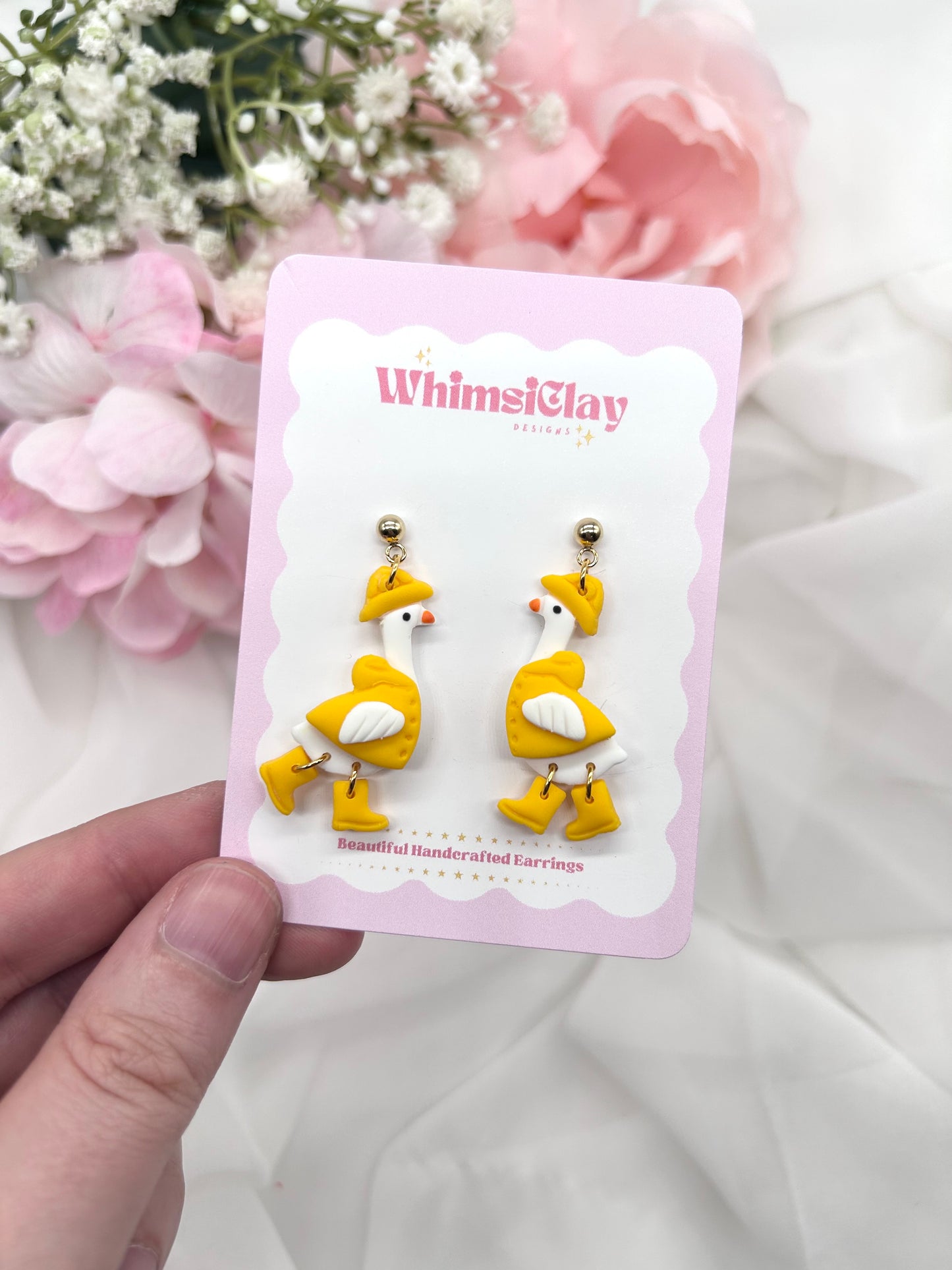 Goose Raincoat Earrings