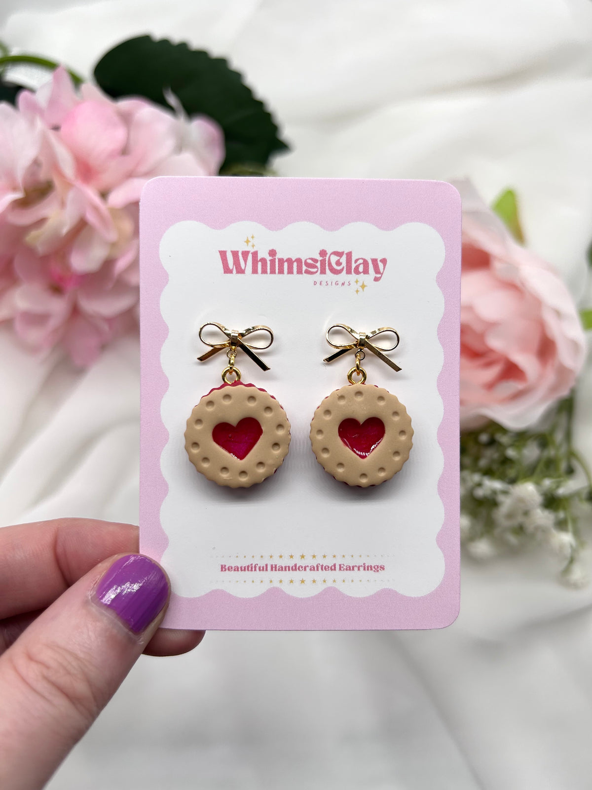 Jam Biscuit | Polymer Clay Earrings