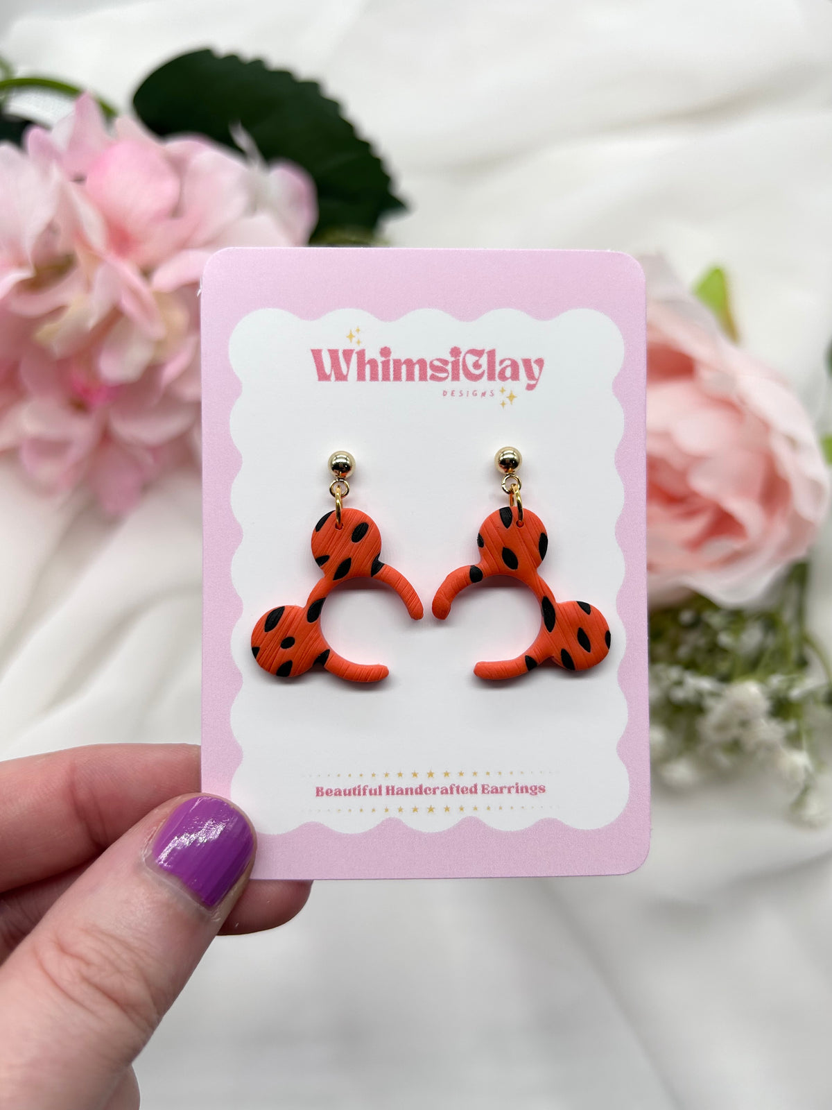 Mouse Ears | Polymer Clay Earrings