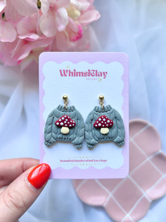 Mushroom Jumper Earrings
