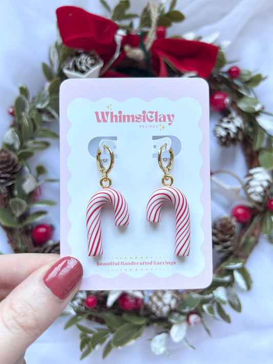 Candycane Drop Earrings