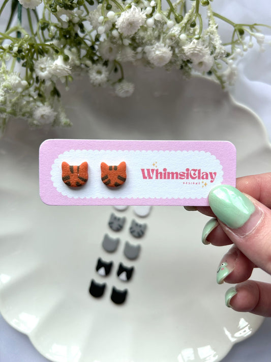 Cat Stud Earrings
